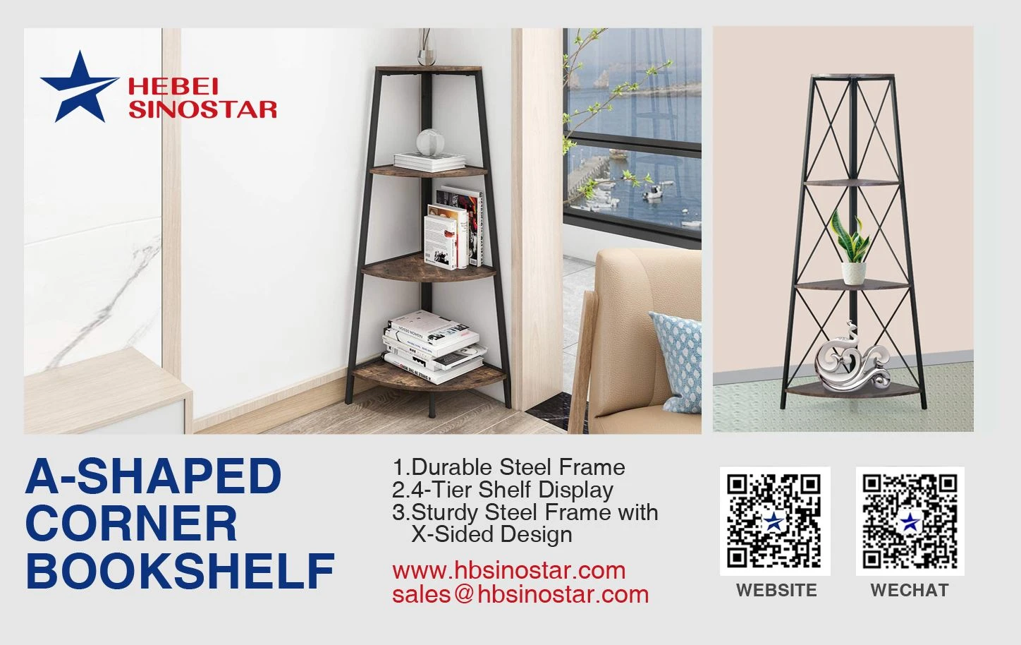 A-Shaped Corner Bookshelf hbsinostar2